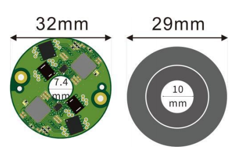 EAS-J034KN-HD-FS (34~48 joint hollow-shaft encoder kit)