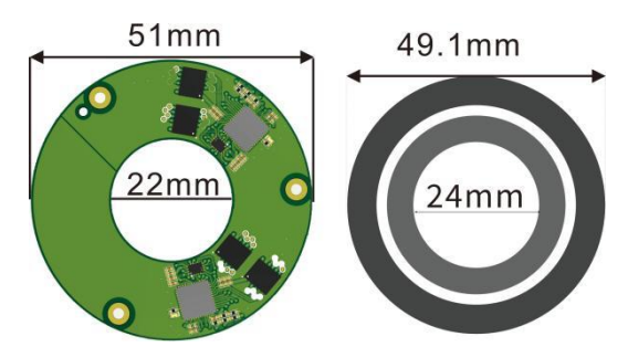 EAS-J068KN-HD-FS (68-and-above joint hollow-shaft encoder kit)